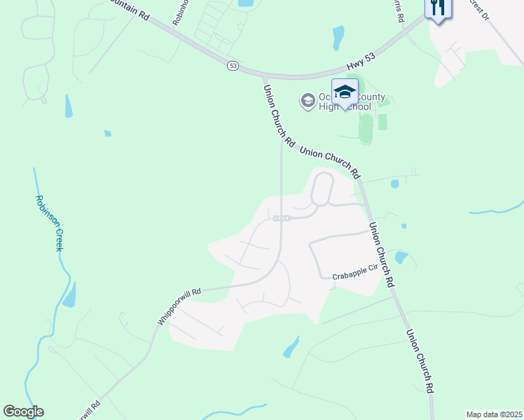 map of restaurants, bars, coffee shops, grocery stores, and more near 1186 Cold Creek Court in Watkinsville