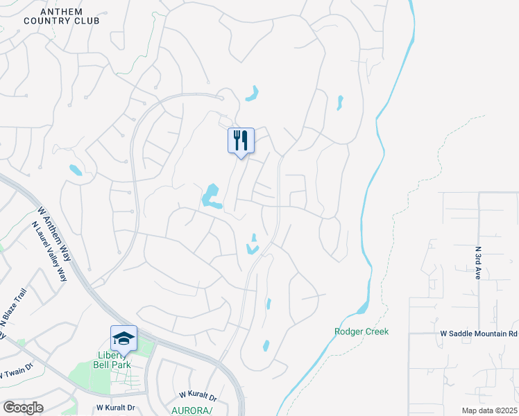 map of restaurants, bars, coffee shops, grocery stores, and more near 40826 North Lytham Court in New River