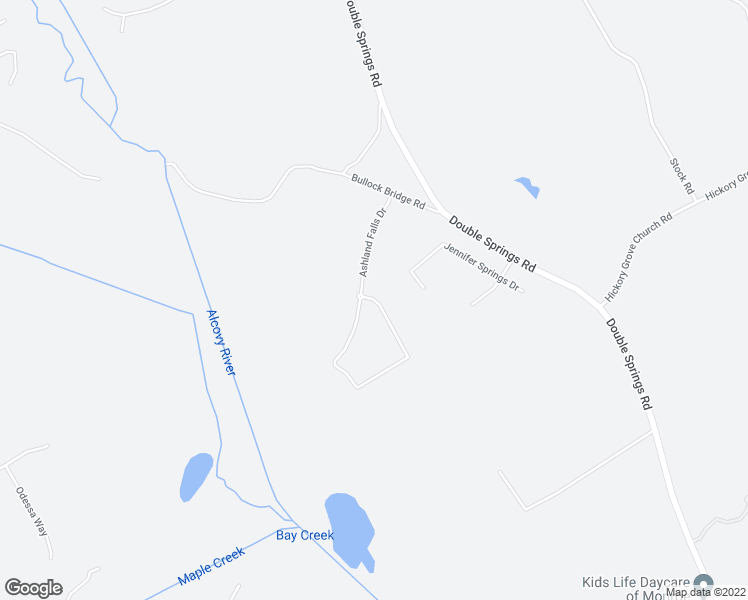 map of restaurants, bars, coffee shops, grocery stores, and more near Ashland Falls Drive in Monroe