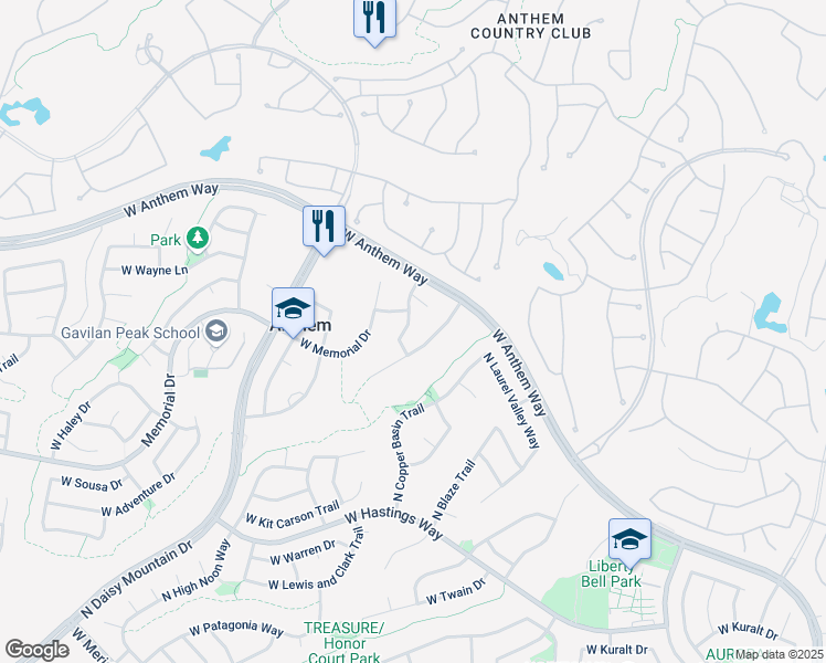 map of restaurants, bars, coffee shops, grocery stores, and more near 40943 North Maidstone Way in New River