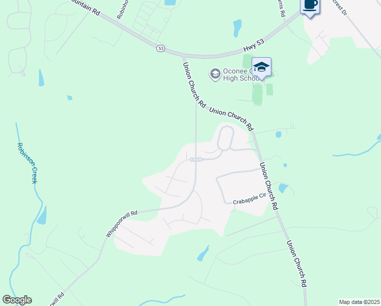 map of restaurants, bars, coffee shops, grocery stores, and more near 1186 Cold Creek Court in Watkinsville