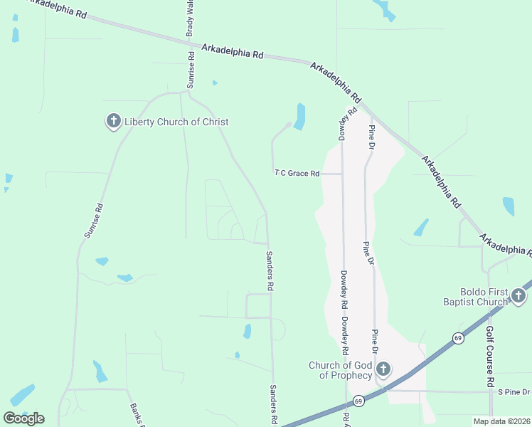 map of restaurants, bars, coffee shops, grocery stores, and more near 760 Sanders Road in Jasper