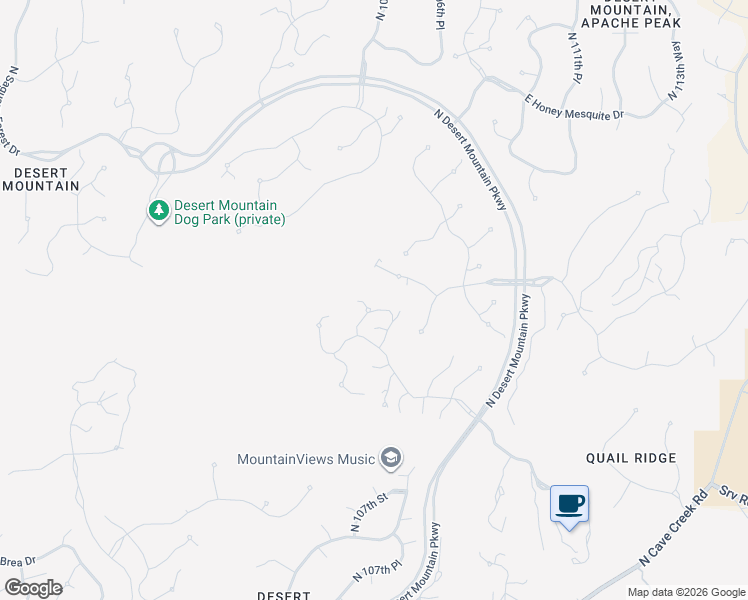 map of restaurants, bars, coffee shops, grocery stores, and more near 40915 North 107th Place in Scottsdale