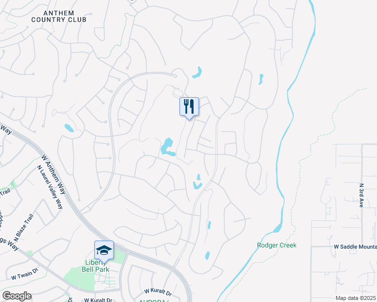 map of restaurants, bars, coffee shops, grocery stores, and more near 40833 North Prestancia Court in New River
