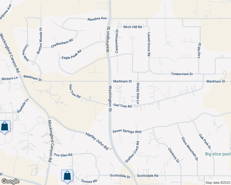 map of restaurants, bars, coffee shops, grocery stores, and more near 18085 Golden Leaf Lane in Riverside