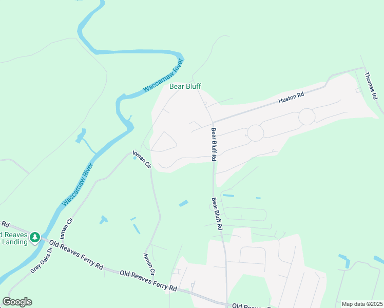 map of restaurants, bars, coffee shops, grocery stores, and more near 128 Barons Bluff Drive in Conway