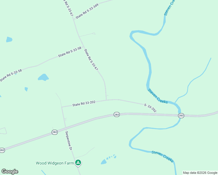 map of restaurants, bars, coffee shops, grocery stores, and more near State Road S-33-67 in Plum Branch