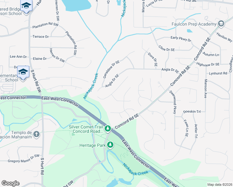 map of restaurants, bars, coffee shops, grocery stores, and more near 2534 Haddenham Lane in Smyrna