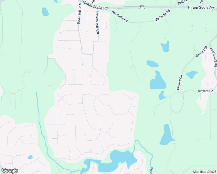 map of restaurants, bars, coffee shops, grocery stores, and more near 405 Settlers Ridge Lane in Hiram