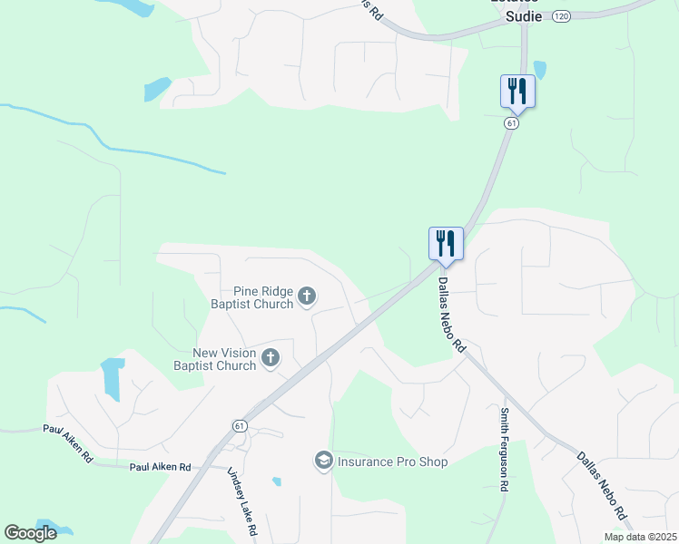 map of restaurants, bars, coffee shops, grocery stores, and more near 152 Cooper Creek Drive in Dallas