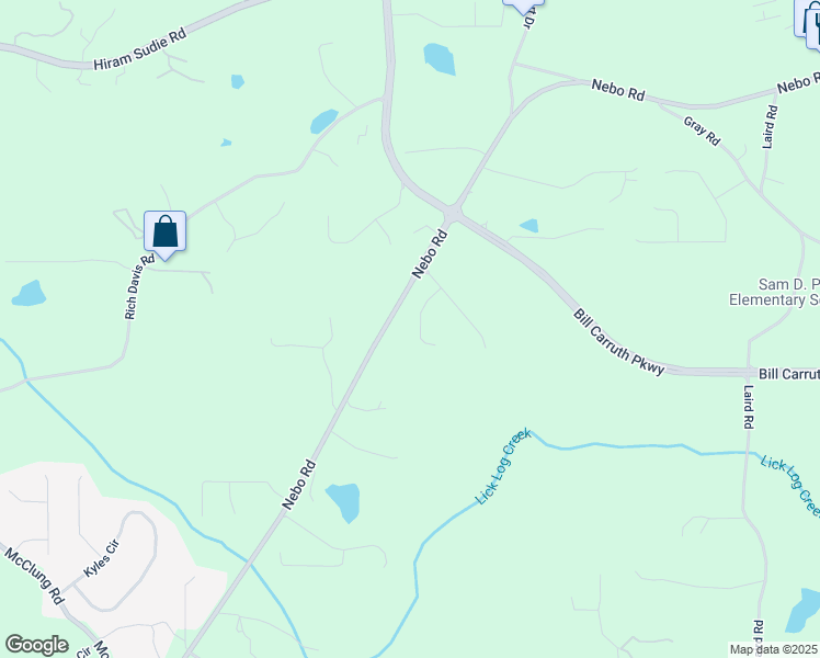 map of restaurants, bars, coffee shops, grocery stores, and more near 62 Gorham Gates Court in Hiram