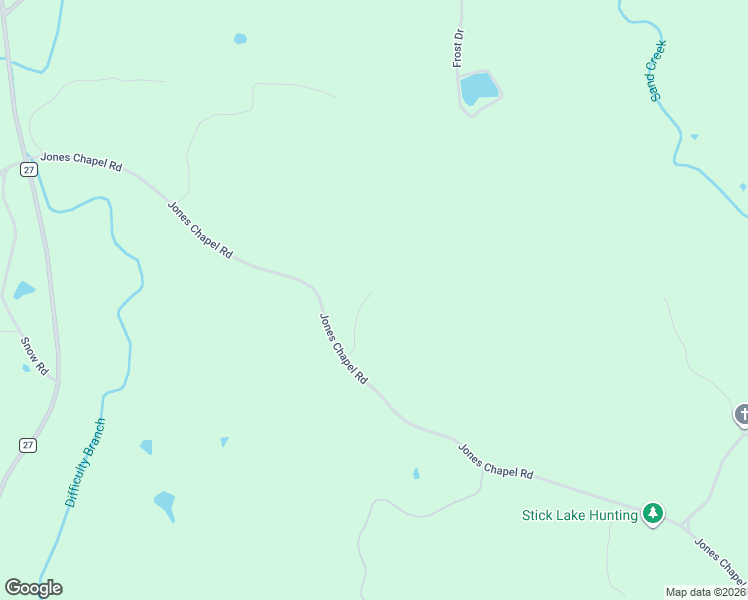 map of restaurants, bars, coffee shops, grocery stores, and more near 1077 Jones Chapel Road in Springville