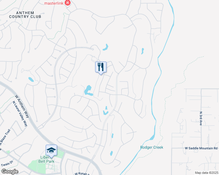 map of restaurants, bars, coffee shops, grocery stores, and more near 1446 West Whitman Court in New River