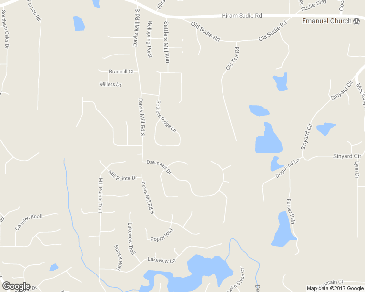 map of restaurants, bars, coffee shops, grocery stores, and more near 405 Settlers Ridge Lane in Hiram