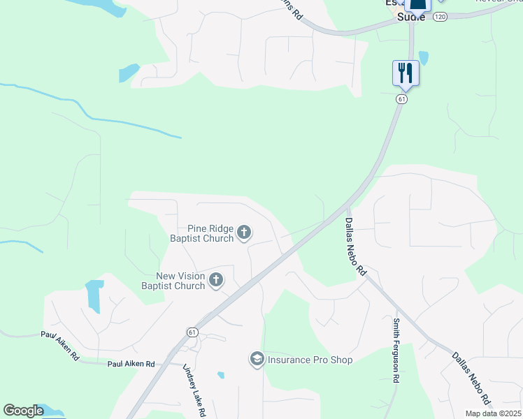 map of restaurants, bars, coffee shops, grocery stores, and more near 188 Cooper Creek Drive in Dallas