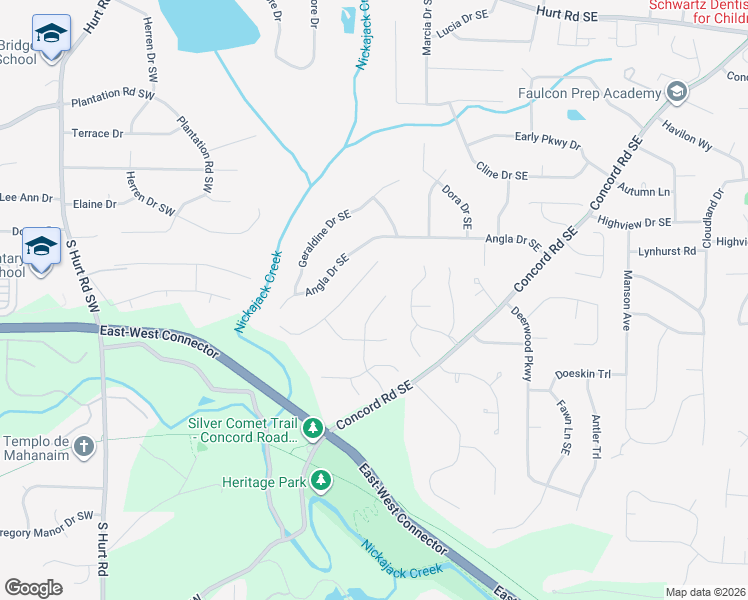 map of restaurants, bars, coffee shops, grocery stores, and more near 2127 Adderbury Lane in Smyrna