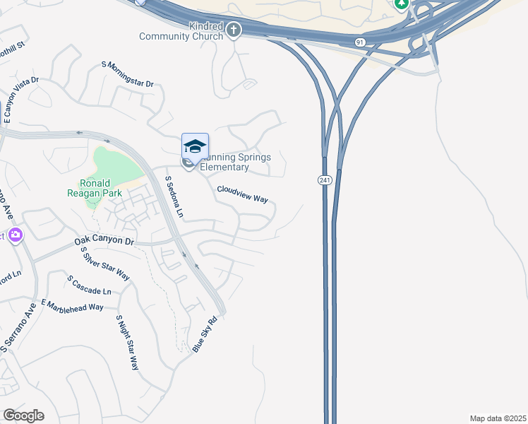 map of restaurants, bars, coffee shops, grocery stores, and more near 8875 Falls View Road in Anaheim