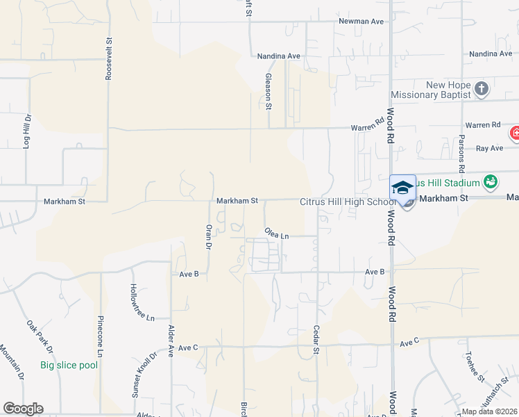 map of restaurants, bars, coffee shops, grocery stores, and more near 18385 Markham Street in Riverside