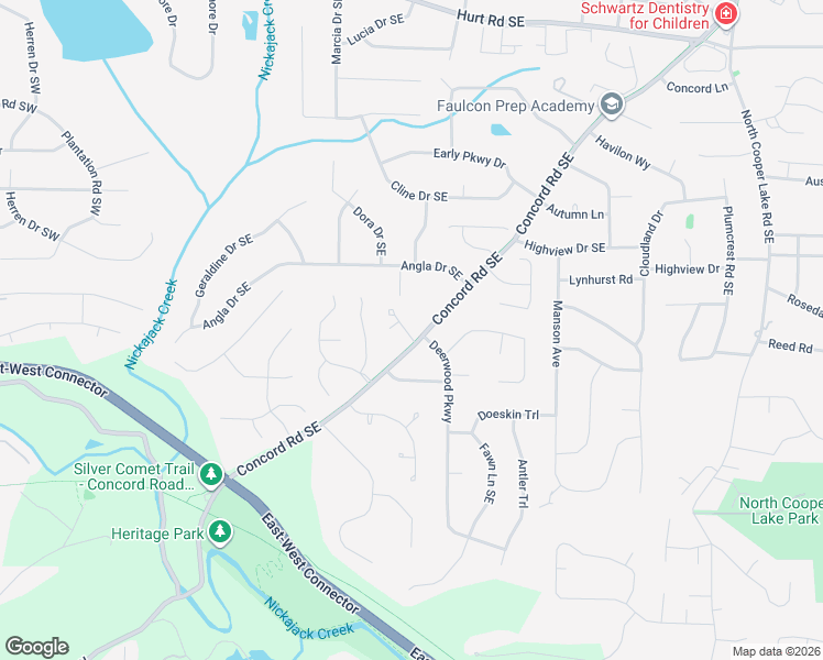 map of restaurants, bars, coffee shops, grocery stores, and more near 102 Jeffrey Place in Smyrna