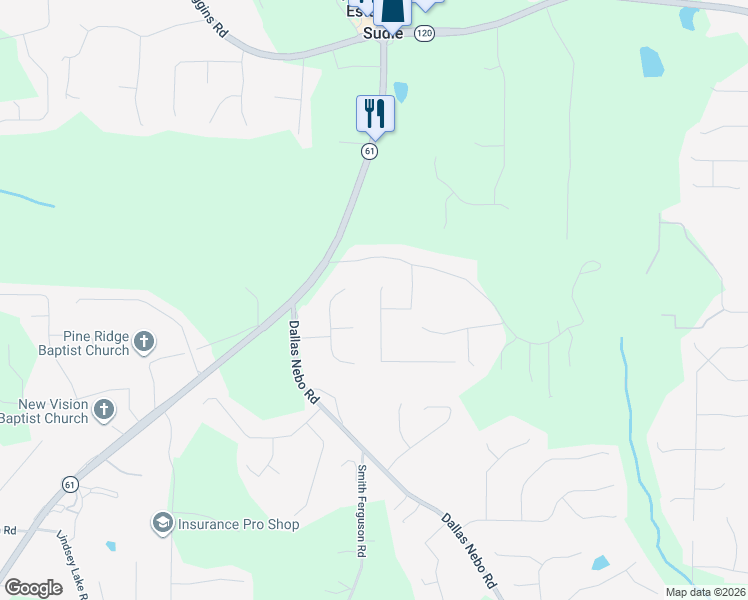 map of restaurants, bars, coffee shops, grocery stores, and more near 365 Graison Lane in Dallas