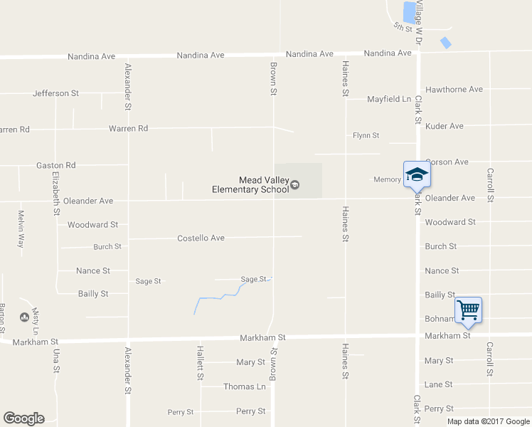 map of restaurants, bars, coffee shops, grocery stores, and more near 20975 Oleander Ave in Perris