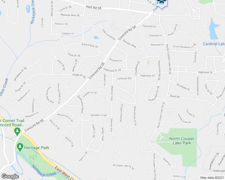 map of restaurants, bars, coffee shops, grocery stores, and more near 3945 Manson Avenue in Smyrna