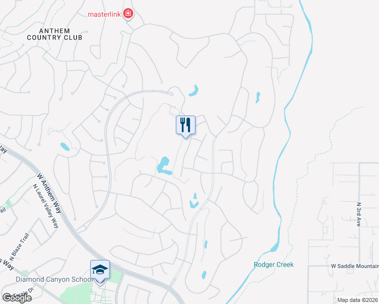 map of restaurants, bars, coffee shops, grocery stores, and more near 41022 North Prestancia Way in New River
