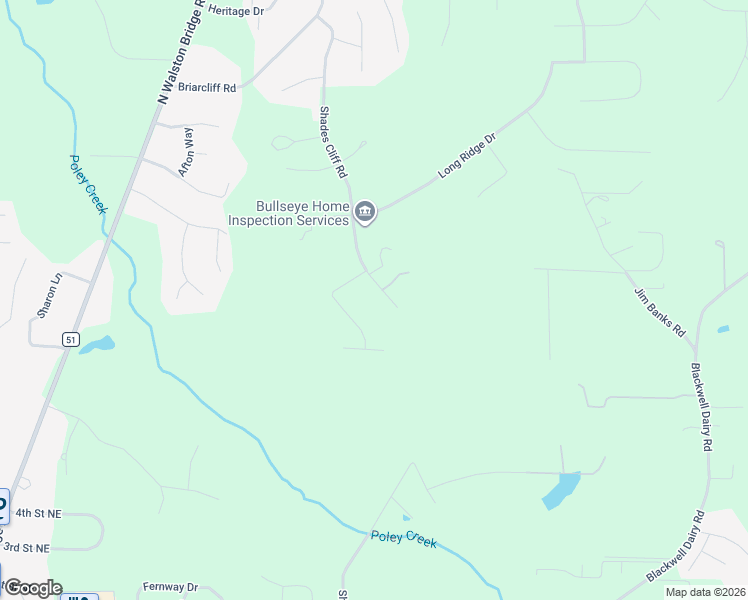 map of restaurants, bars, coffee shops, grocery stores, and more near 1774-1934 Shades Cliff Road in Jasper