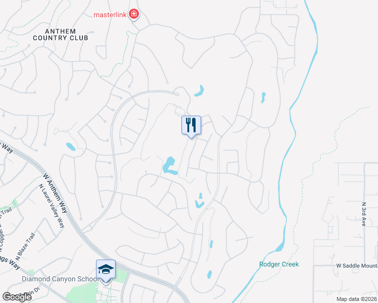 map of restaurants, bars, coffee shops, grocery stores, and more near 41022 North Prestancia Way in New River