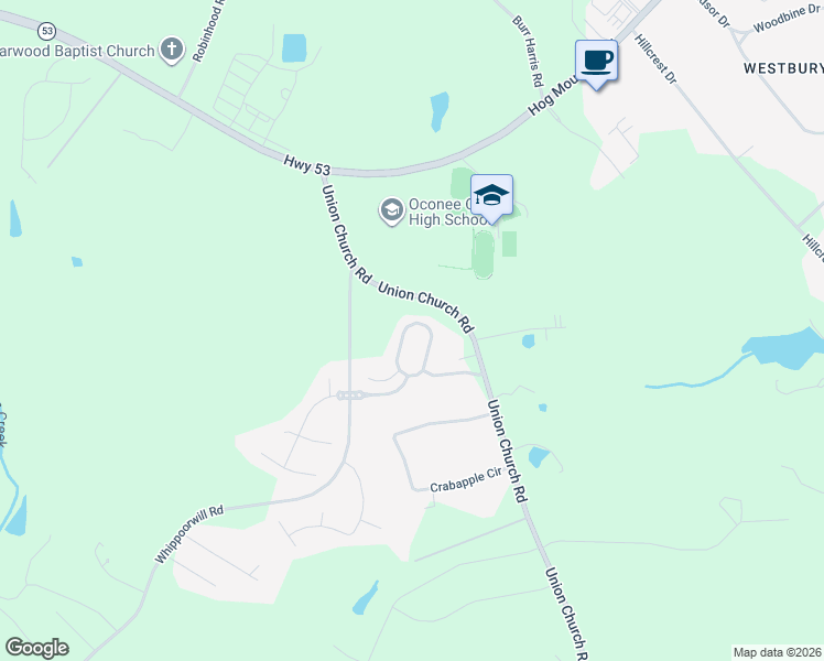 map of restaurants, bars, coffee shops, grocery stores, and more near 1767 Cold Tree Lane in Watkinsville