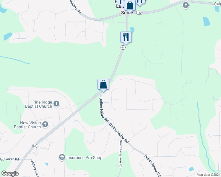 map of restaurants, bars, coffee shops, grocery stores, and more near 38 Alma Drive in Dallas