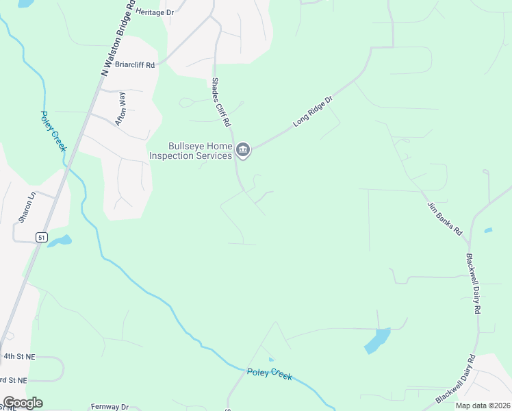 map of restaurants, bars, coffee shops, grocery stores, and more near 1934 Shades Cliff Road in Jasper