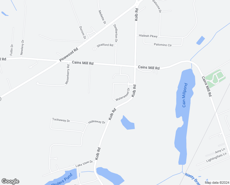 map of restaurants, bars, coffee shops, grocery stores, and more near 2165 Waterwheel Drive in Sumter