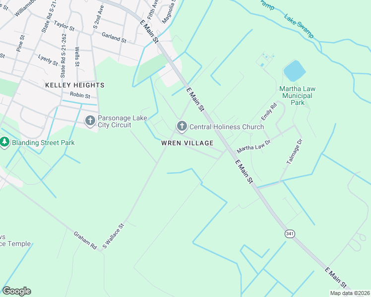map of restaurants, bars, coffee shops, grocery stores, and more near 916 McFadden Street in Lake City
