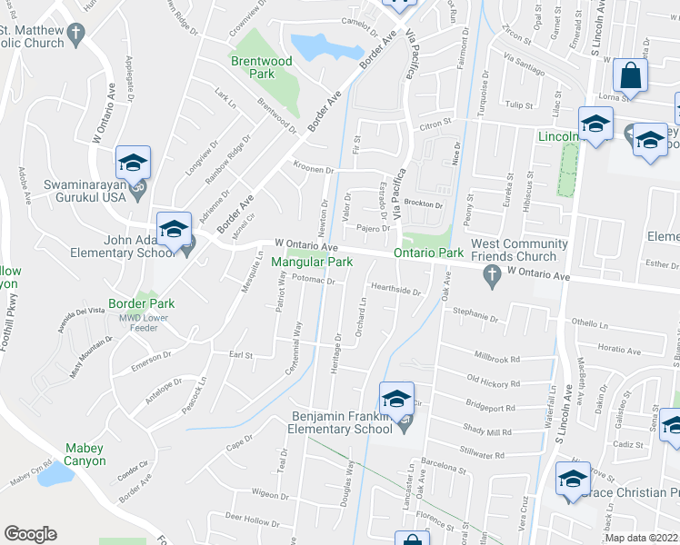 map of restaurants, bars, coffee shops, grocery stores, and more near 2272 Heritage Circle in Corona