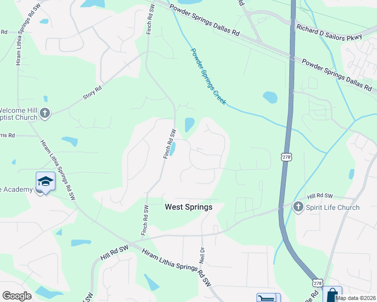 map of restaurants, bars, coffee shops, grocery stores, and more near 4971 Heritage Crossing Drive Southwest in Hiram