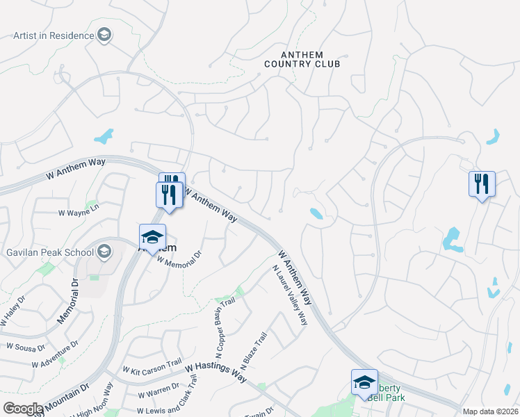 map of restaurants, bars, coffee shops, grocery stores, and more near 41208 North Rolling Green Way in Anthem
