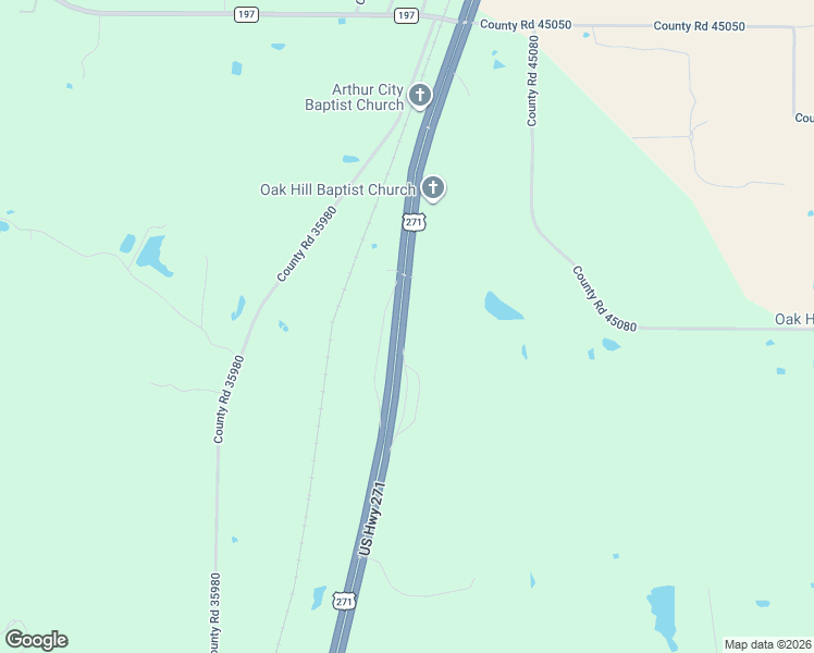 map of restaurants, bars, coffee shops, grocery stores, and more near in Arthur City