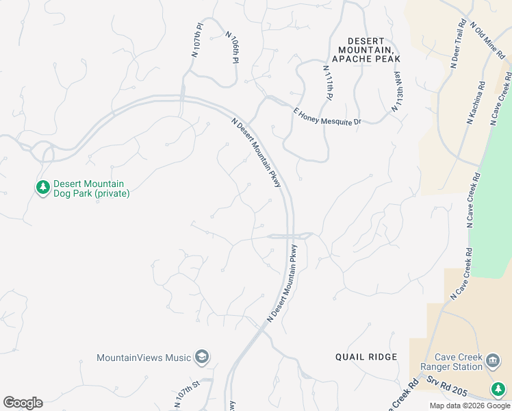 map of restaurants, bars, coffee shops, grocery stores, and more near 10962 East Old Trails Road in Scottsdale