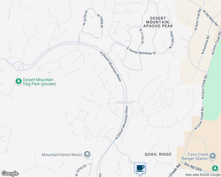 map of restaurants, bars, coffee shops, grocery stores, and more near 10973 East Fortuna Drive in Scottsdale