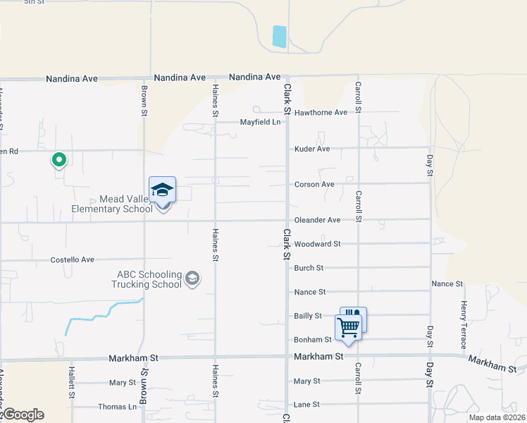 map of restaurants, bars, coffee shops, grocery stores, and more near 21390 Oleander Avenue in Perris