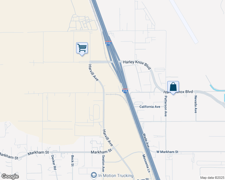 map of restaurants, bars, coffee shops, grocery stores, and more near 23120 West Oleander Avenue in Perris