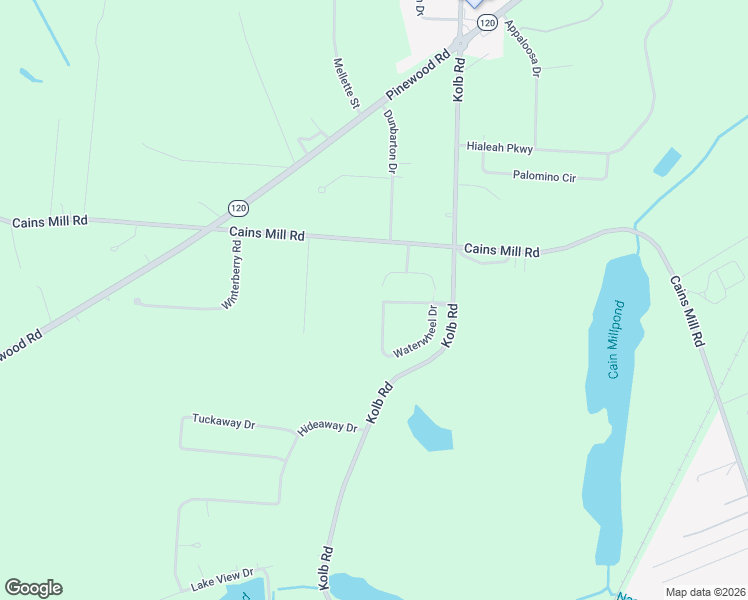 map of restaurants, bars, coffee shops, grocery stores, and more near 2130 Waterwheel Drive in Sumter