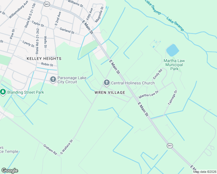 map of restaurants, bars, coffee shops, grocery stores, and more near 911 Salters Street in Lake City