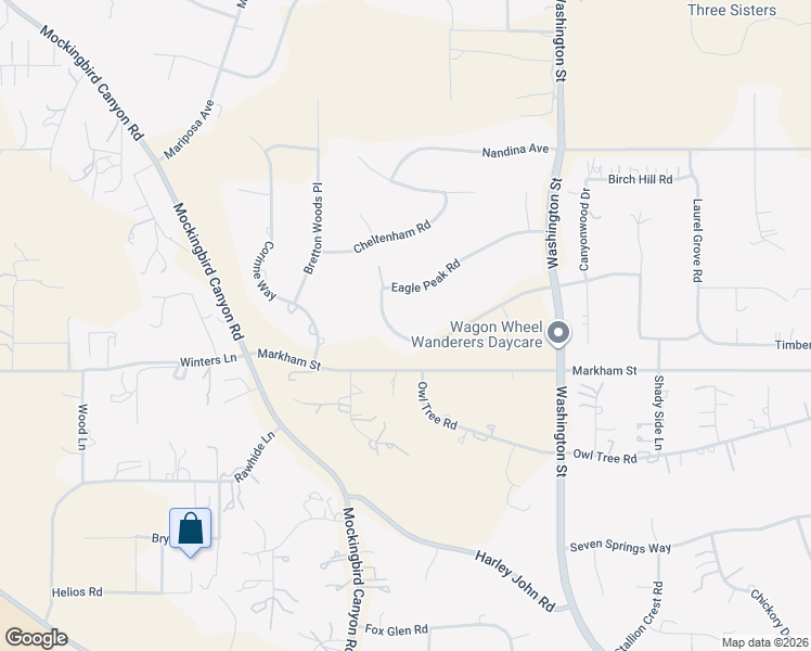 map of restaurants, bars, coffee shops, grocery stores, and more near 16696 Edge Gate Drive in Riverside