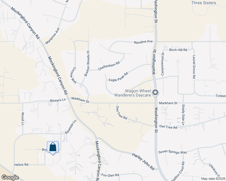 map of restaurants, bars, coffee shops, grocery stores, and more near 16696 Edge Gate Drive in Riverside
