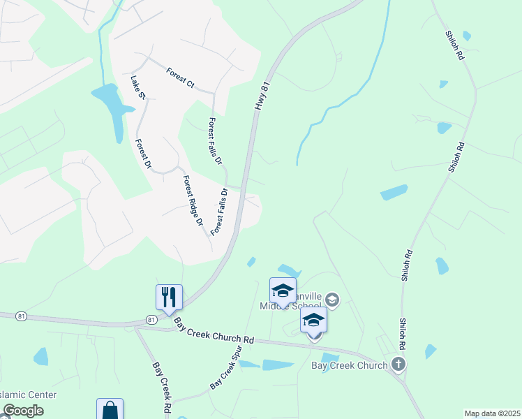 map of restaurants, bars, coffee shops, grocery stores, and more near 5427 Highway 81 in Loganville