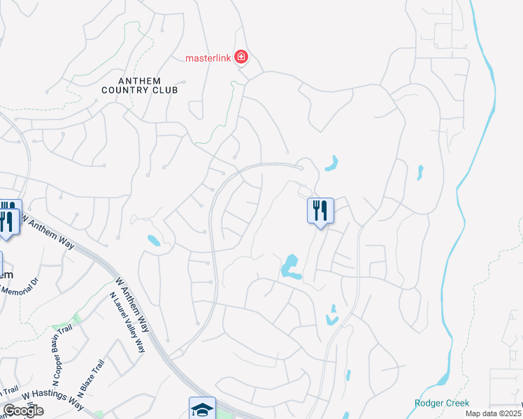map of restaurants, bars, coffee shops, grocery stores, and more near 41319 North River Bend Road in New River