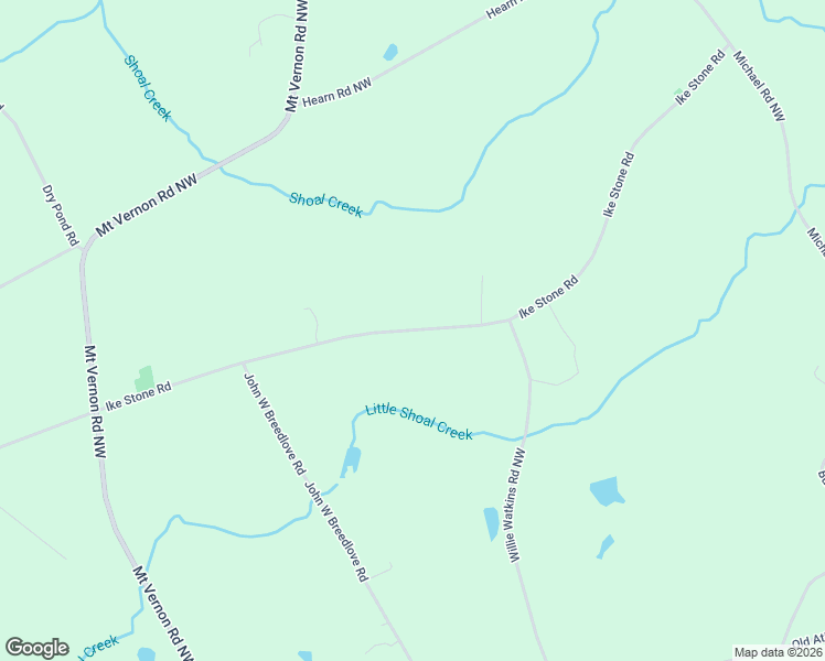 map of restaurants, bars, coffee shops, grocery stores, and more near 2781 Ike Stone Road in Monroe