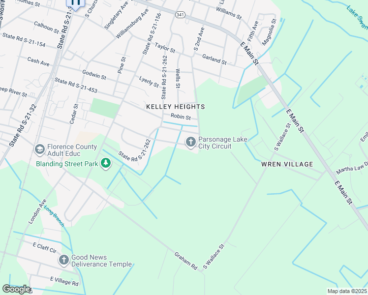 map of restaurants, bars, coffee shops, grocery stores, and more near 539 Laurel Street in Lake City